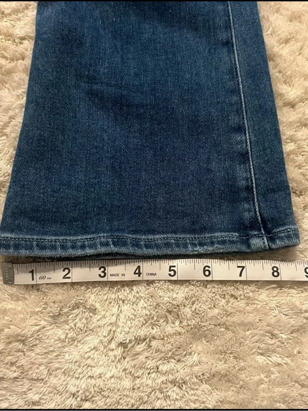 EUC PAIGE High Rise Laurel Canyon 32” Bootcut Jeans in Haze Size 24